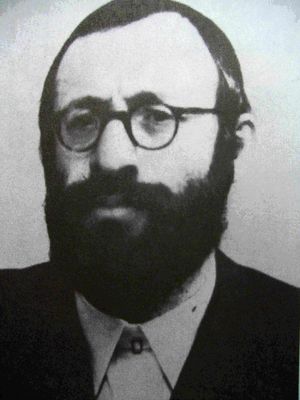Portrét ortodoxného rabína Michaela Dov Weissmandla, člena Pracovnej skupiny